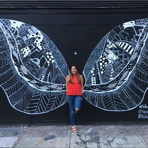 Zara TRF Red Ruffled Tank Top